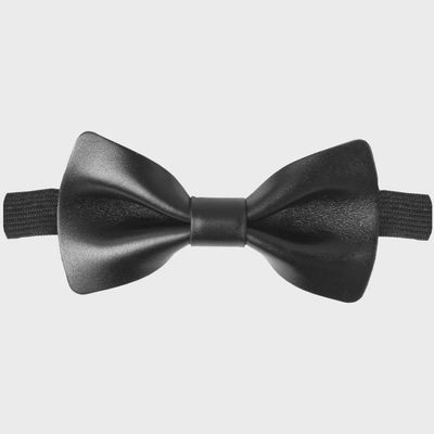 LEATHER BOWTIE BLAC