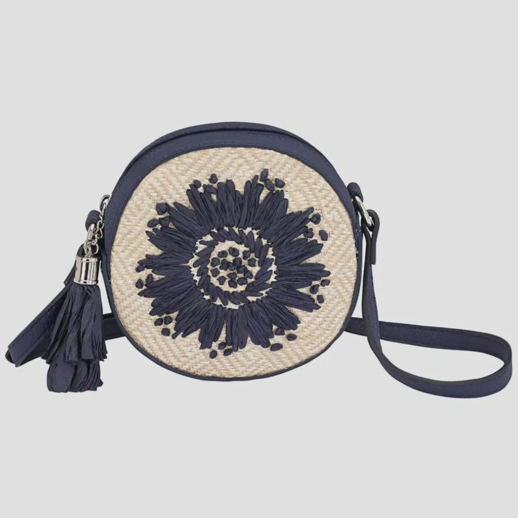 PURSE0 601 RAFIA FLOW ROUN
