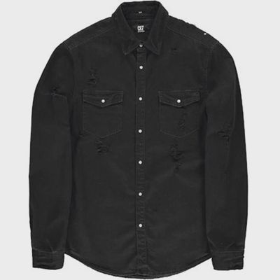DENIM SHIRT BLACK SLIM FIT 2