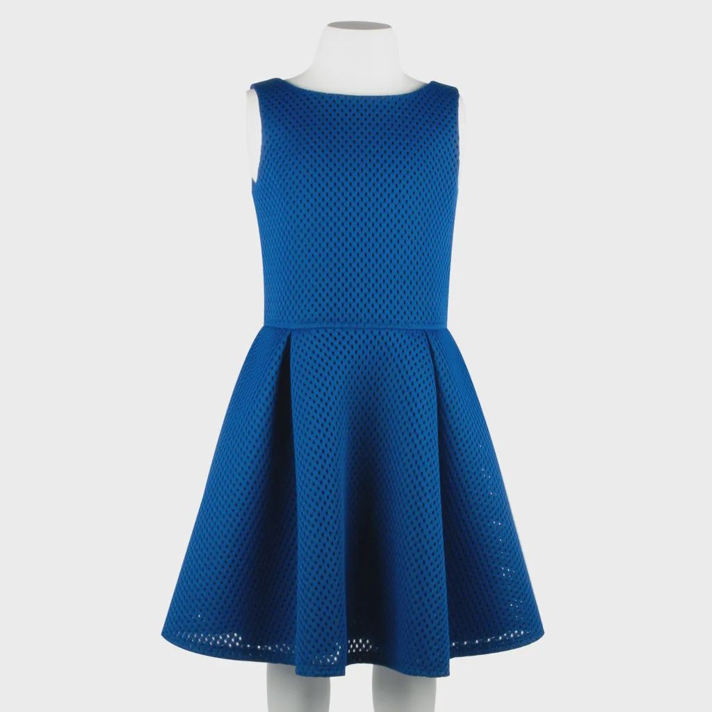 DRESS 2138R PLEATS&BLK ZIP NU