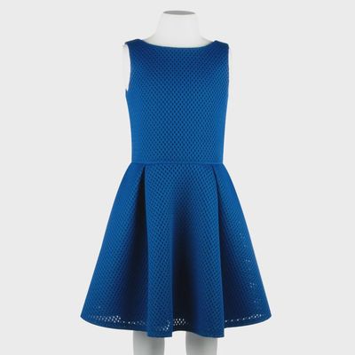 DRESS 2138R PLEATS&BLK ZIP NU