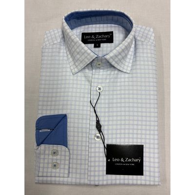 SHIRT WHITE & BLUE WINDOW STI
