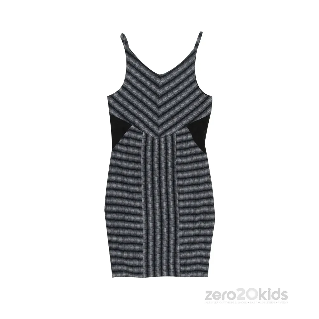 DRESS 8794 BLK / GRY KNT MESH T