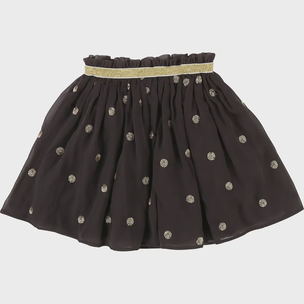 SKIRT U13199 GOLD DOTS SEQ