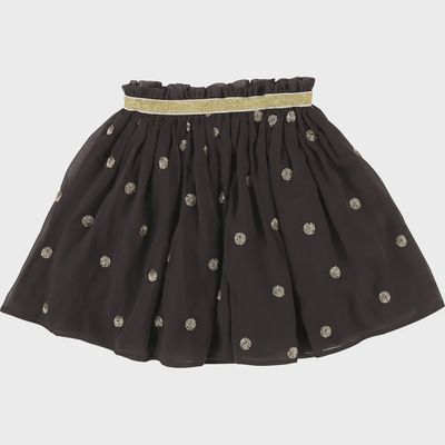 SKIRT U13199 GOLD DOTS SEQ