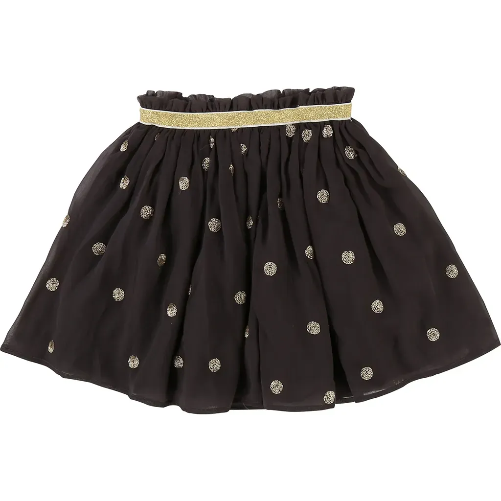 SKIRT U13199 GOLD DOTS SEQ
