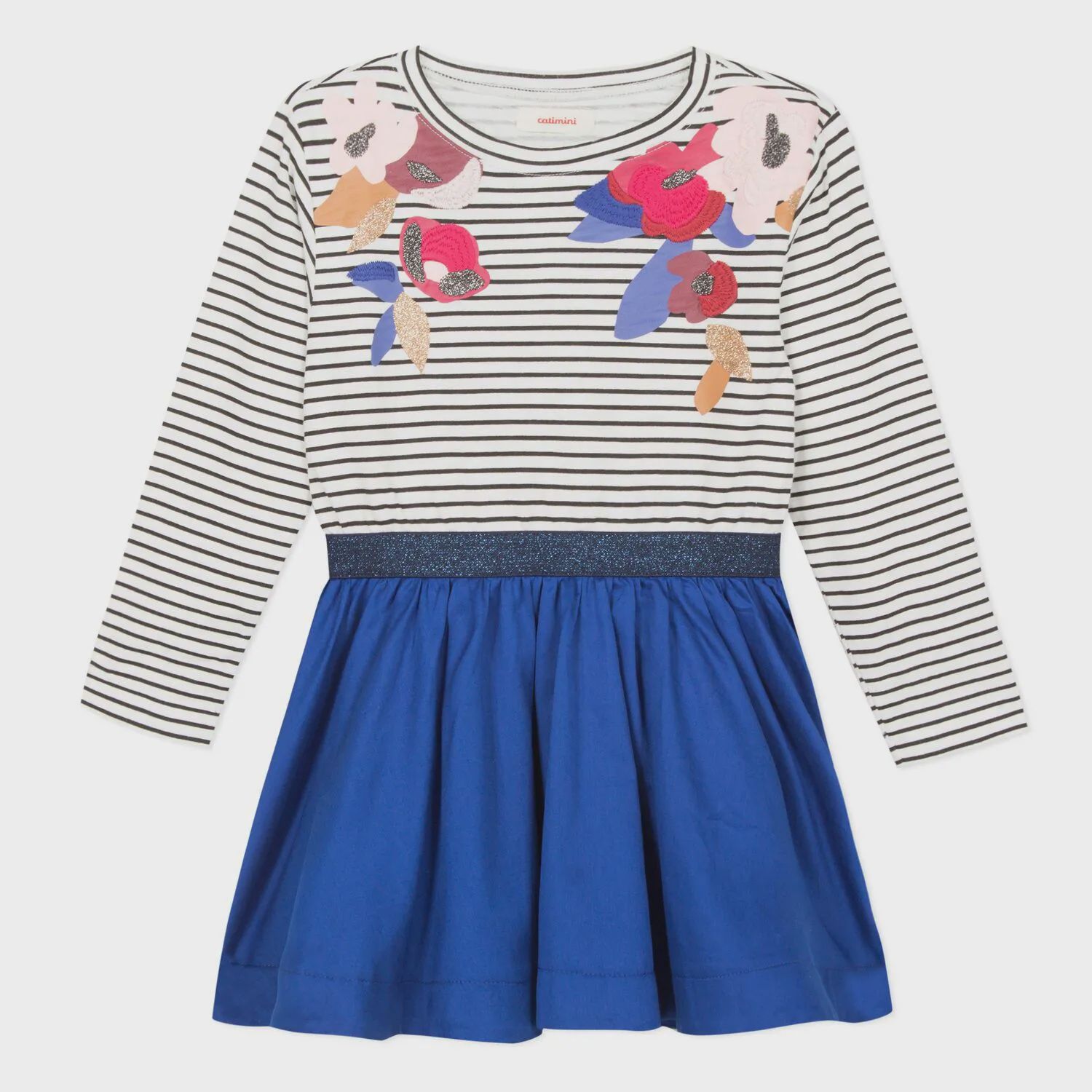 DRESS NAVY & WHITE STRIPE TO
