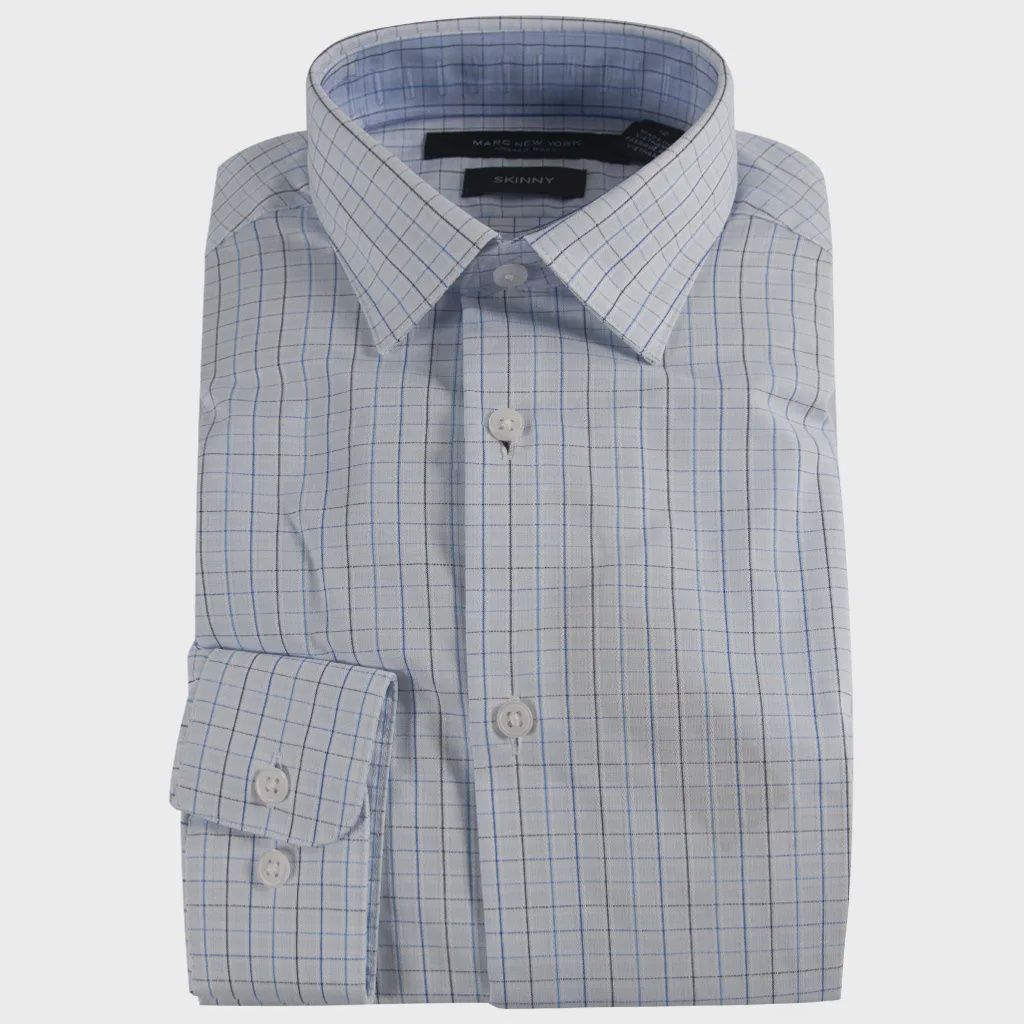 SHIRT BSHASMAS0052 BLU GRY SK