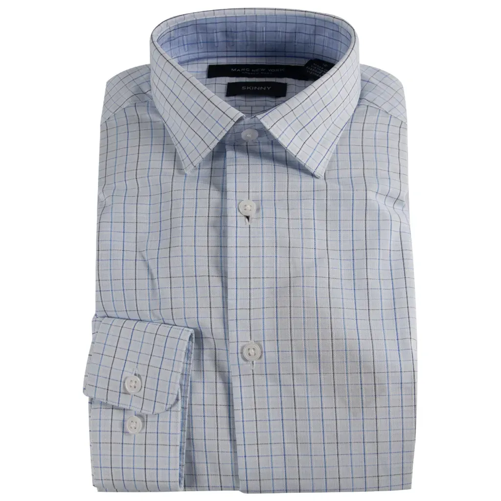 SHIRT BSHASMAS0052 BLU GRY SK