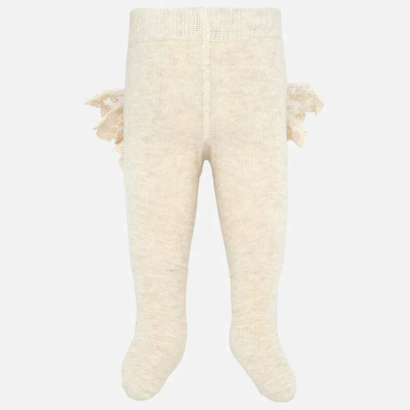KNIT TIGHT BEIGE LACE FLOUNCES