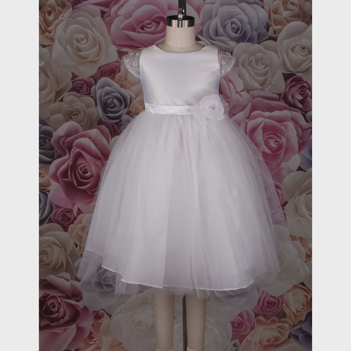 DRESS CCD764 SAT / TUL BEAD SL
