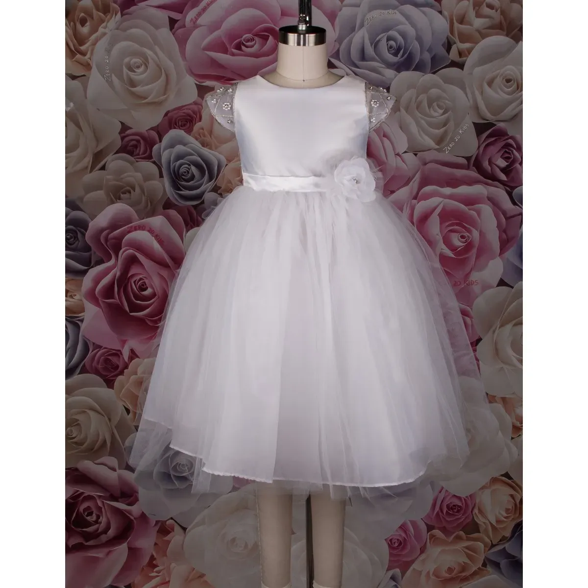 DRESS CCD764 SAT / TUL BEAD SL
