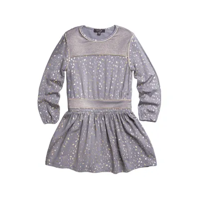 DRESS GREY GOLD CONFETTI PRI DRESS GREY GOLD CONFETTI PRI