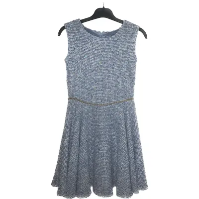 DRESS114J TWEED BLU / WHT CA