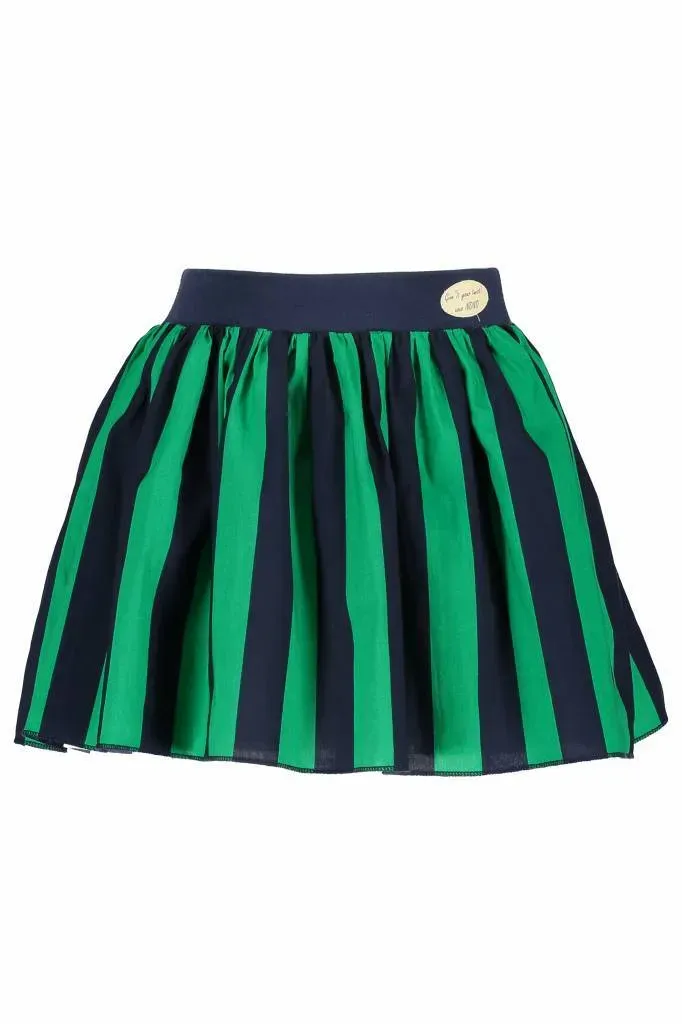 SKIRT 5704 NVY / GRN STRP REVER