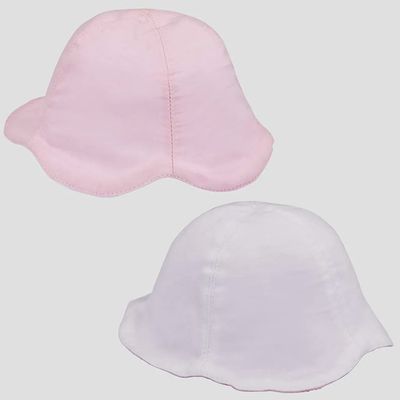REVERSIBLE HAT 9087 PINK&WHITE
