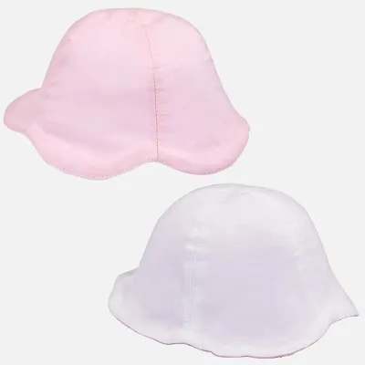 REVERSIBLE HAT 9087 PINK&WHITE