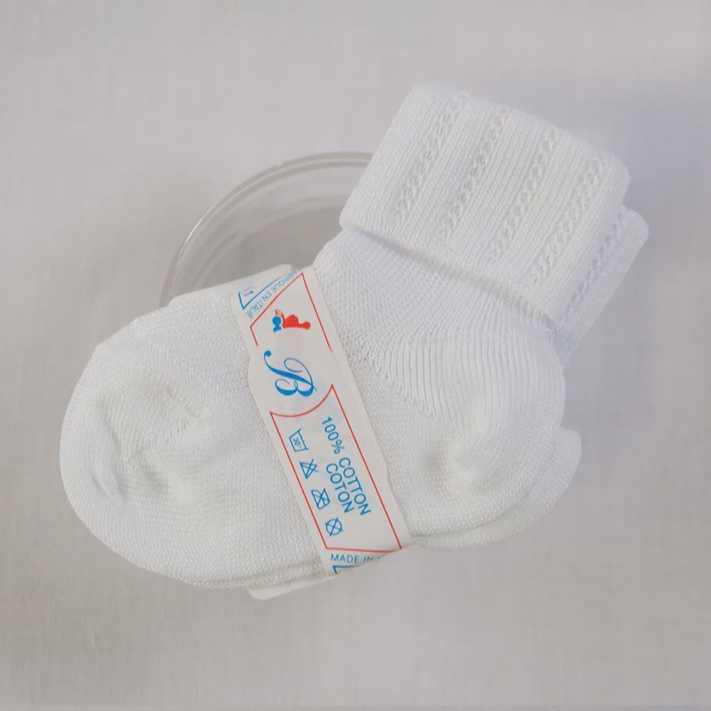 SOCK 220 BABY WHITE CO