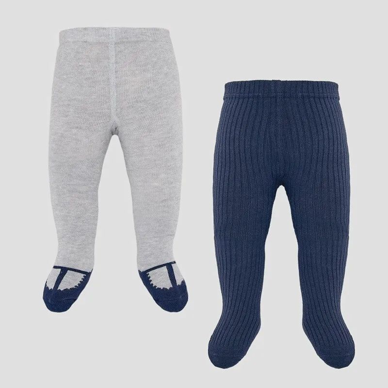 2PACK TIGHTS NAVY AND GREY KN