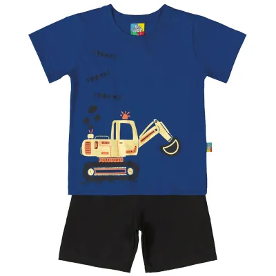 2PC TOP&SHORT3435 TRACTOR BK