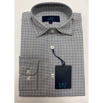 SHIRT 5605 GRY / WHT / BLK / BLU S