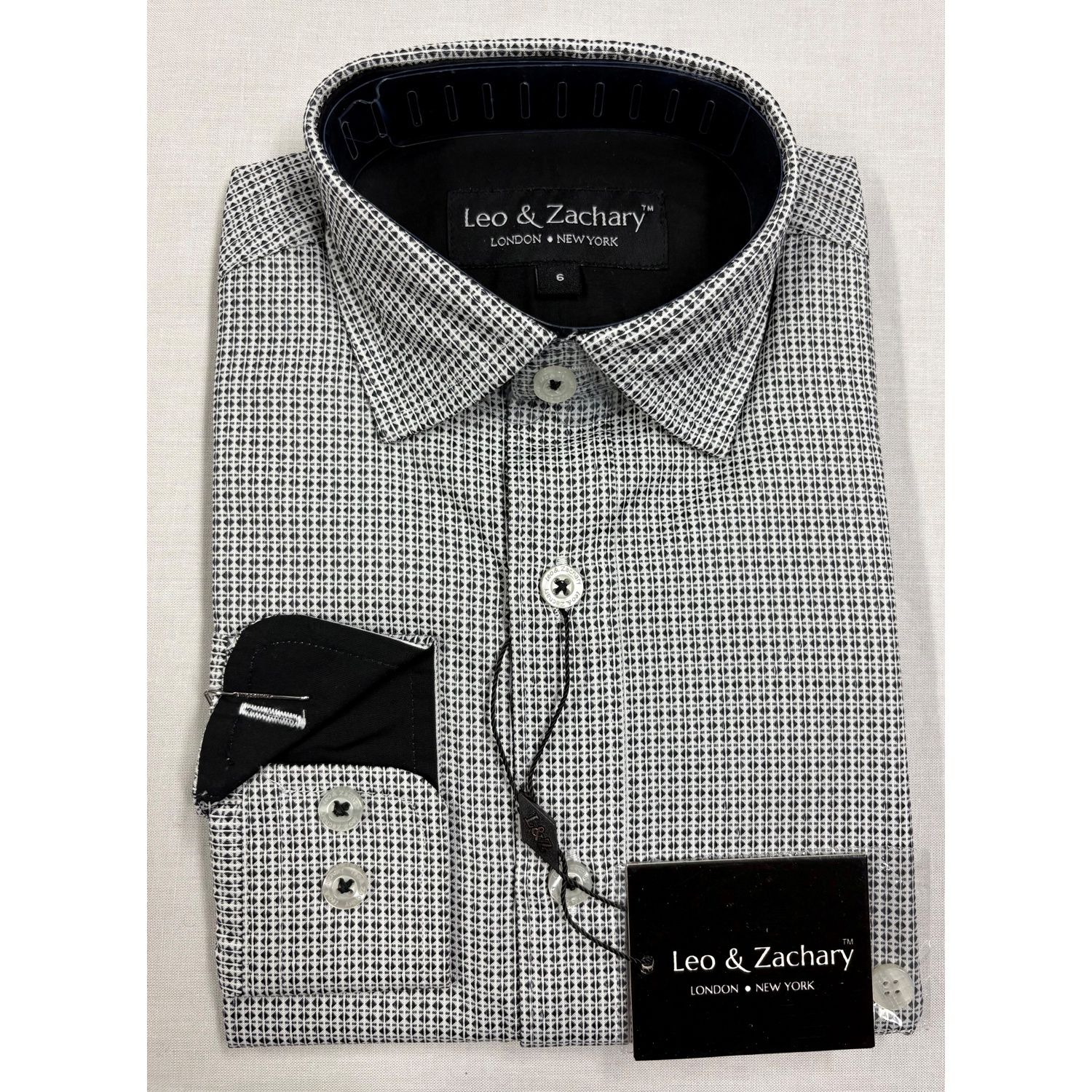 SHIRT 5708 RHOMBUS BLK&WHT PR