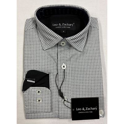 SHIRT 5708 RHOMBUS BLK&WHT PR
