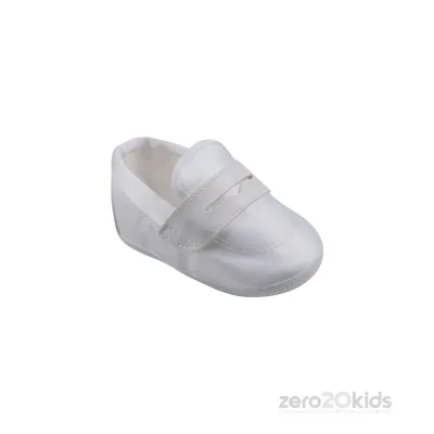 SHOE 325 WHT MOCCASION