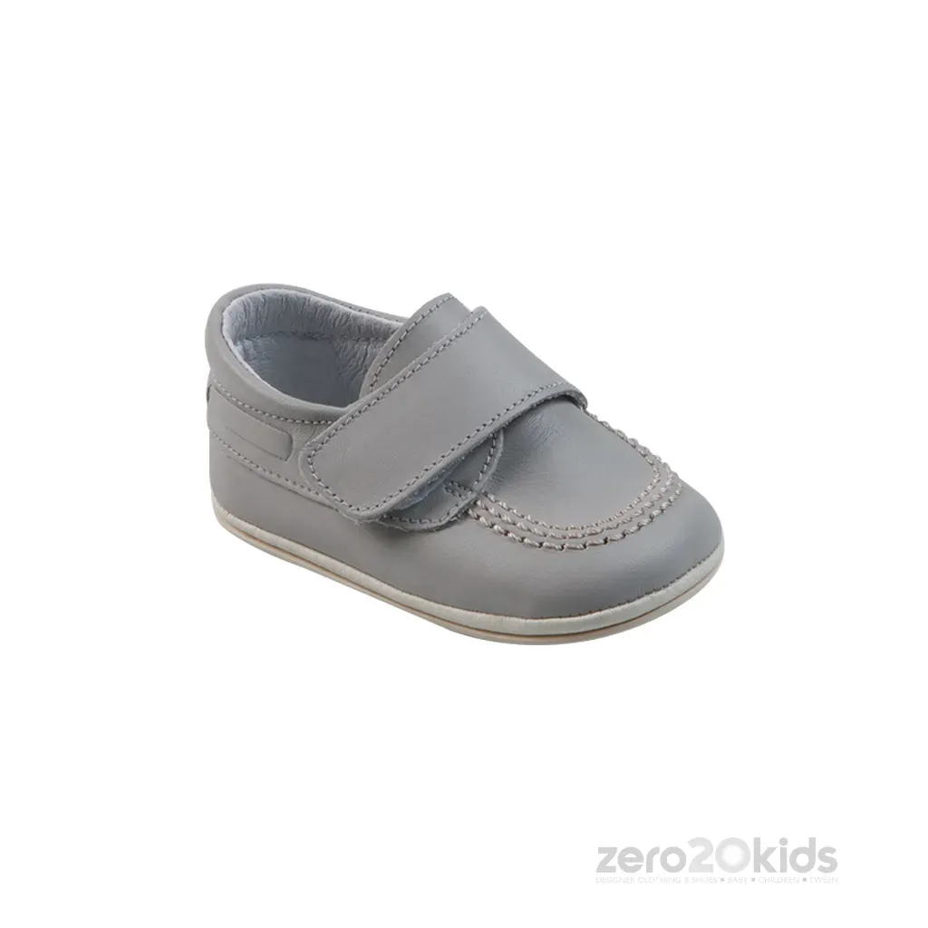 SHOE 9513 GRY LEATH 3STITCH T