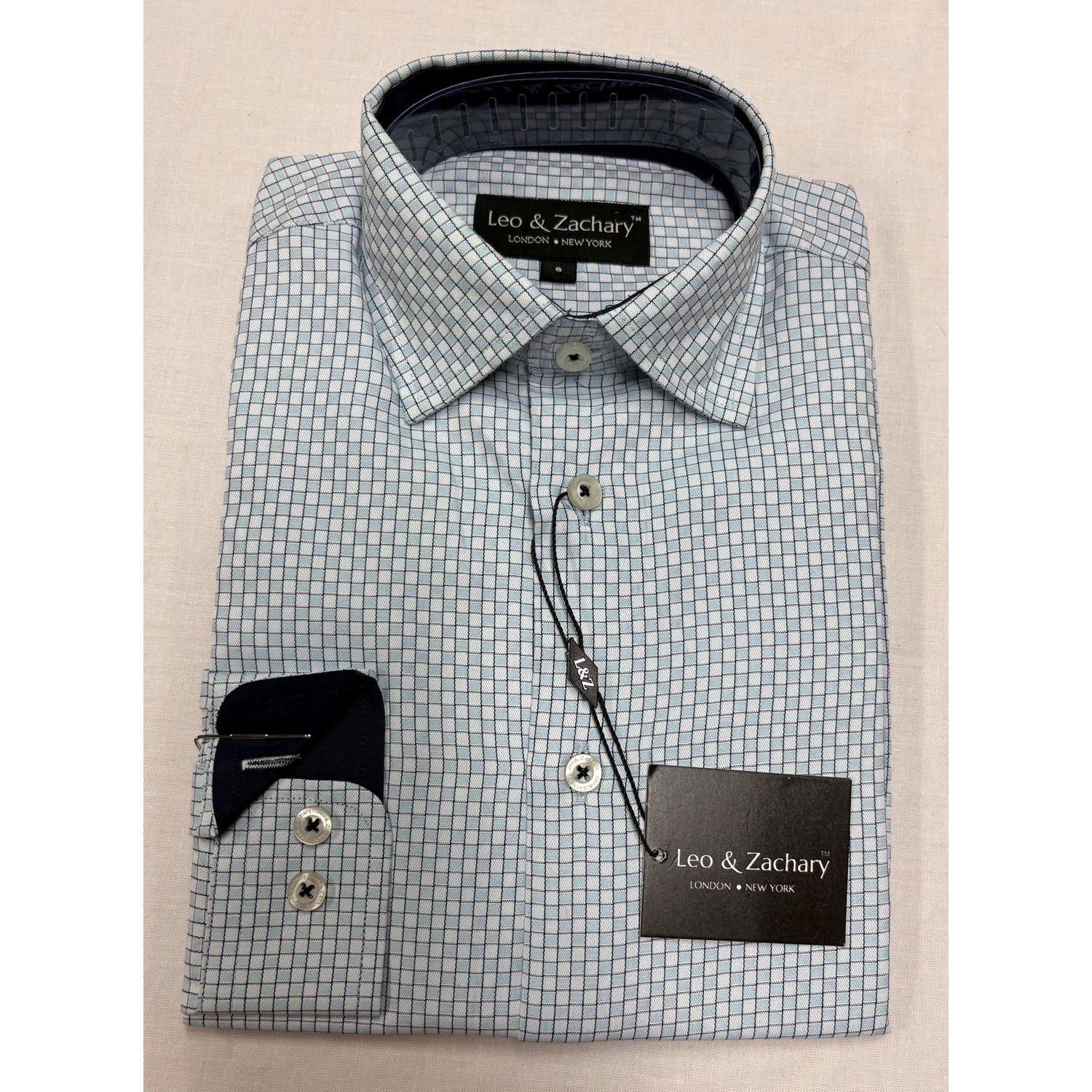 SHIRT MINT CHECKERS LONG SLEE