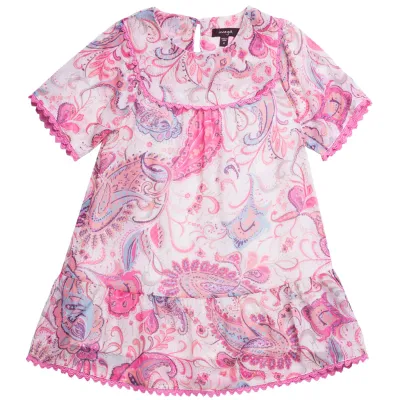 DRESS NOLA PAISLEY W SCALLOP DRESS NOLA PAISLEY W SCALLOP