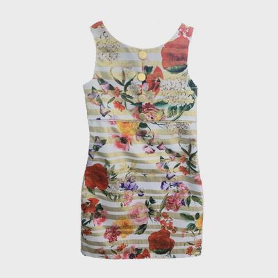 DRESS GOLD & WHITE MCL FLOWER PRI / 4131LM DRESS GOLD & WHITE MCL FLOWER PRI / 4131LM