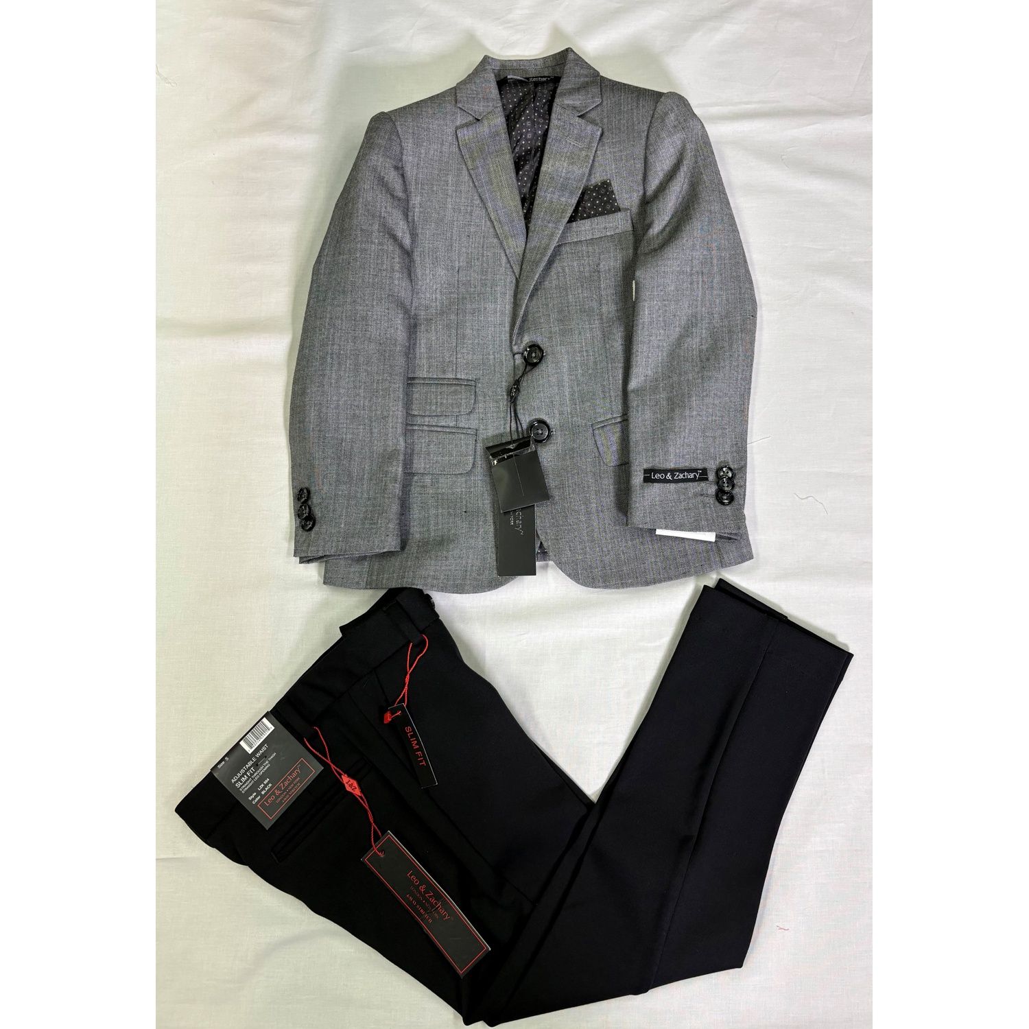 2 PC BLAZER & PANT BLACK ANTICRUSH / 426
