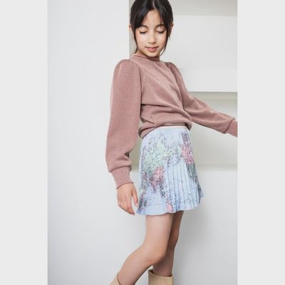 SWEATER KILAN LUREX PIQUE ROSY GINGER LONG PUFFED LONG SLEEVE / N2125302