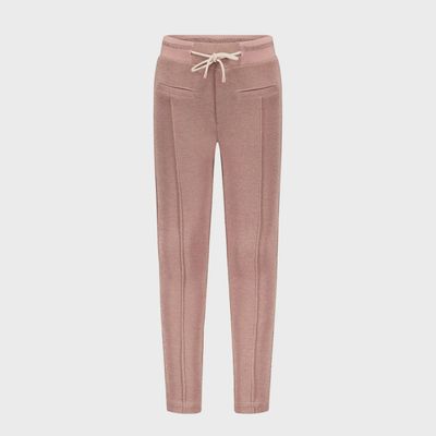 PANT ROSY GINGER MELANGE PIQUE SPARKLY RIBBED WAISTBAND / N2125605