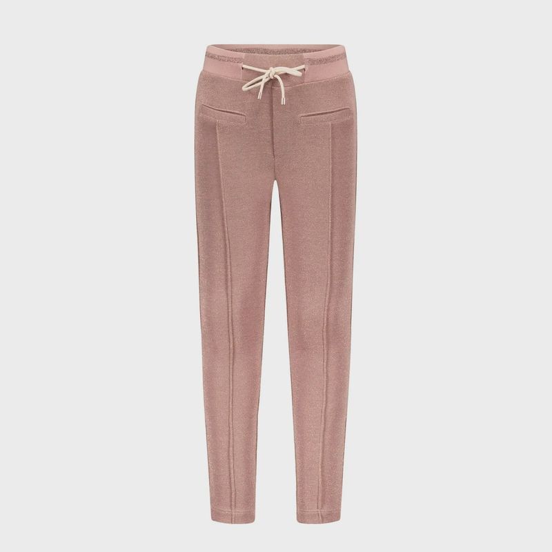 PANT ROSY GINGER MELANGE PIQUE SPARKLY RIBBED WAISTBAND / N2125605