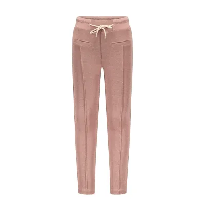 PANT ROSY GINGER MELANGE PIQUE SPARKLY RIBBED WAISTBAND / N2125605