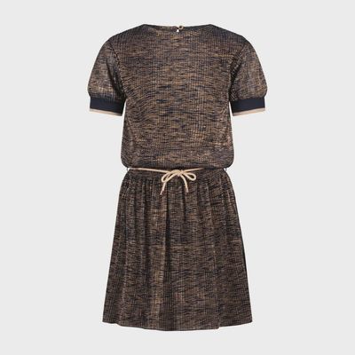 DRESS & BELT NAVY & GOLD CRINKLE VOILE RIBBED SLEEVE CUFF / N2125807