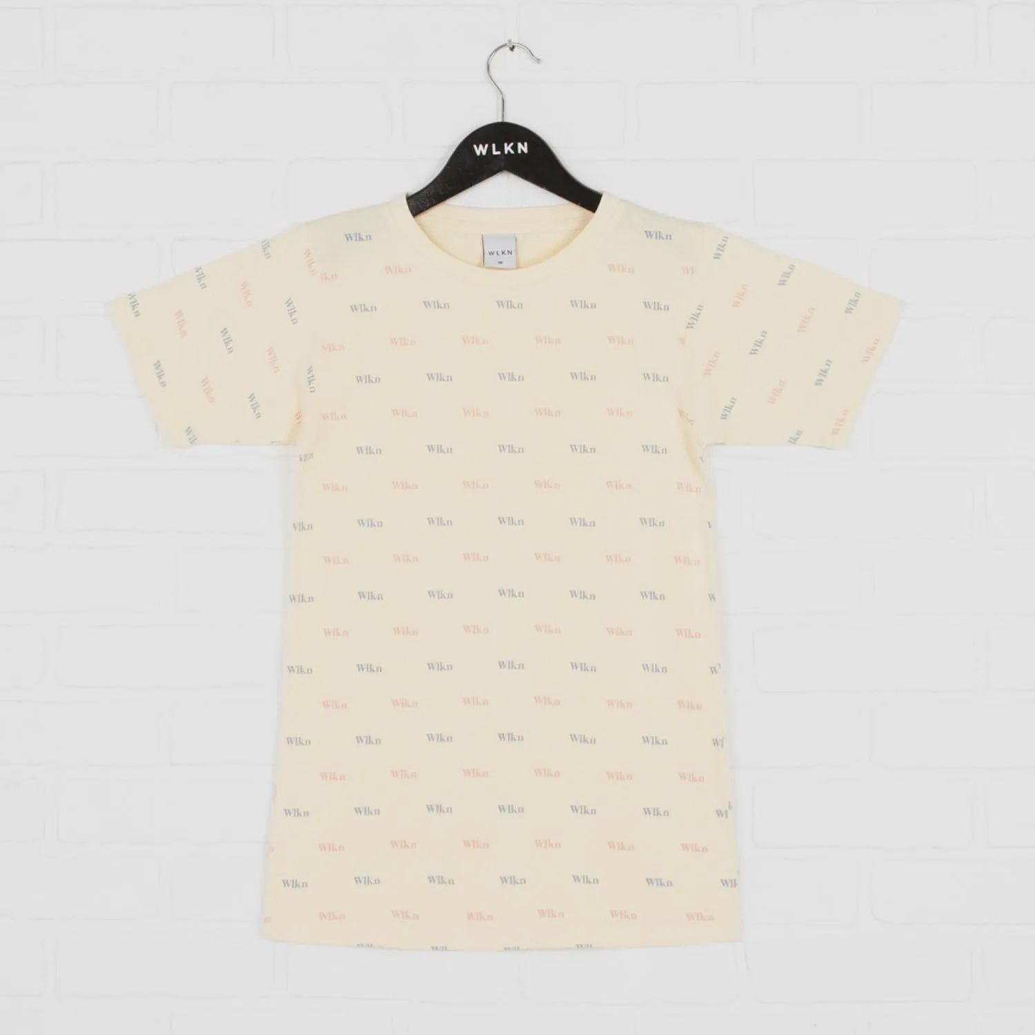 TSHIRT CREAM ALLOVER SMALL WLK LOGO PRINT / 23SP-WTDR110