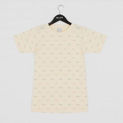 TSHIRT CREAM ALLOVER SMALL WLK LOGO PRINT / 23SP-WTDR110