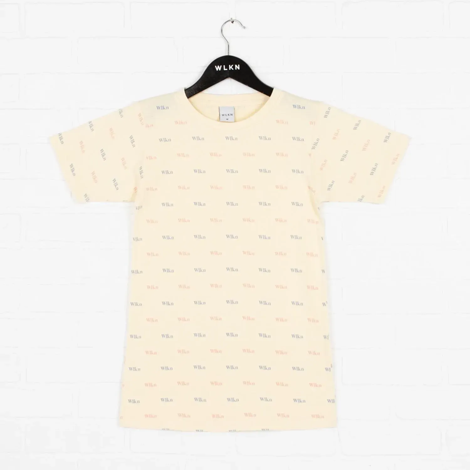 TSHIRT CREAM ALLOVER SMALL WLK LOGO PRINT / 23SP-WTDR110