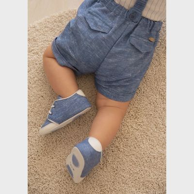 SHOE BLUE CANVAS IMITATION LACES / 9622-091