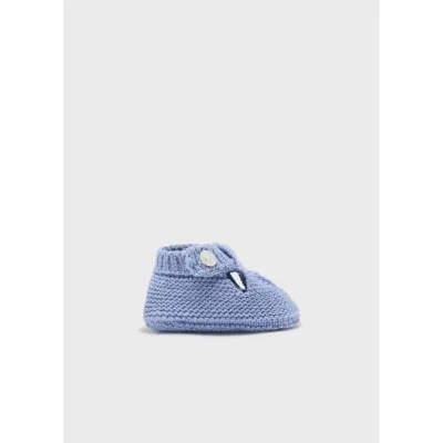 KNIT BOOTIES BLUE / 9641-041