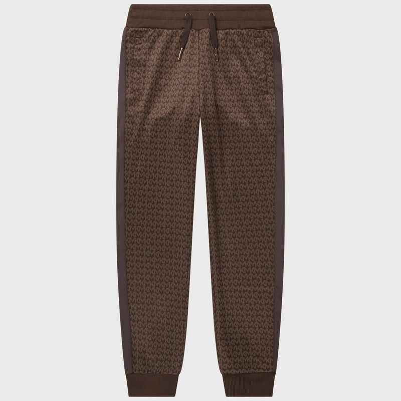 PANT BROWN MINI MK JACQUARD ALOVER PRINT / R14141-319