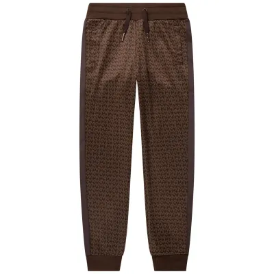PANT BROWN MINI MK JACQUARD ALOVER PRINT / R14141-319