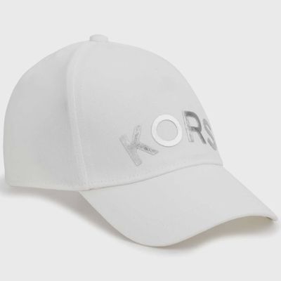 BASEBALL CAP WHITE SILVER KORS LOGO / R11121-10P