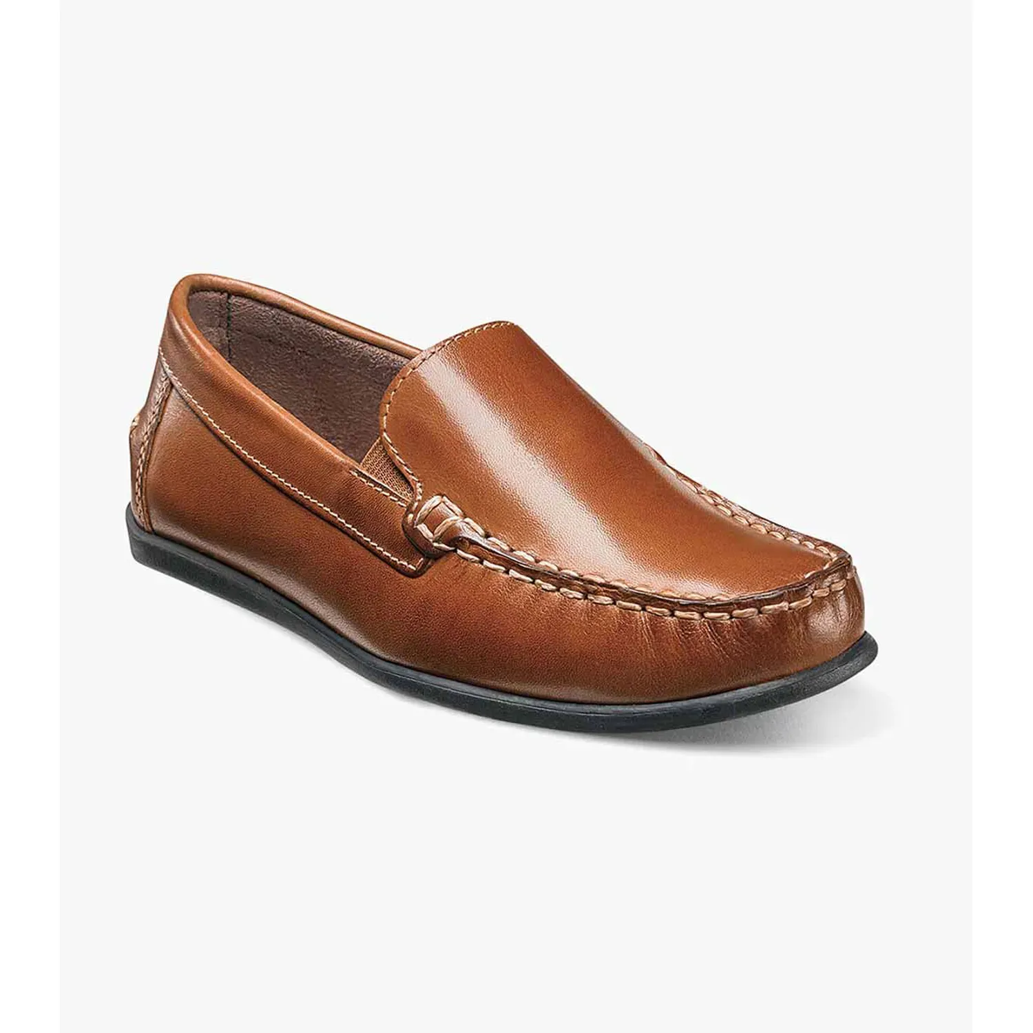SHOE JASPER VENETIAN SADDLE TAN SLIP ON / 16564-257