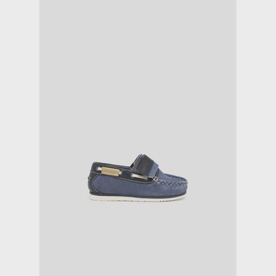 SHOE NAVY SUEDE MOCCASIN / 41488-088