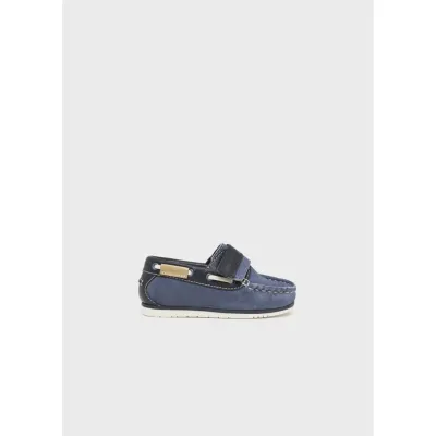 SHOE NAVY SUEDE MOCCASIN / 41488-088