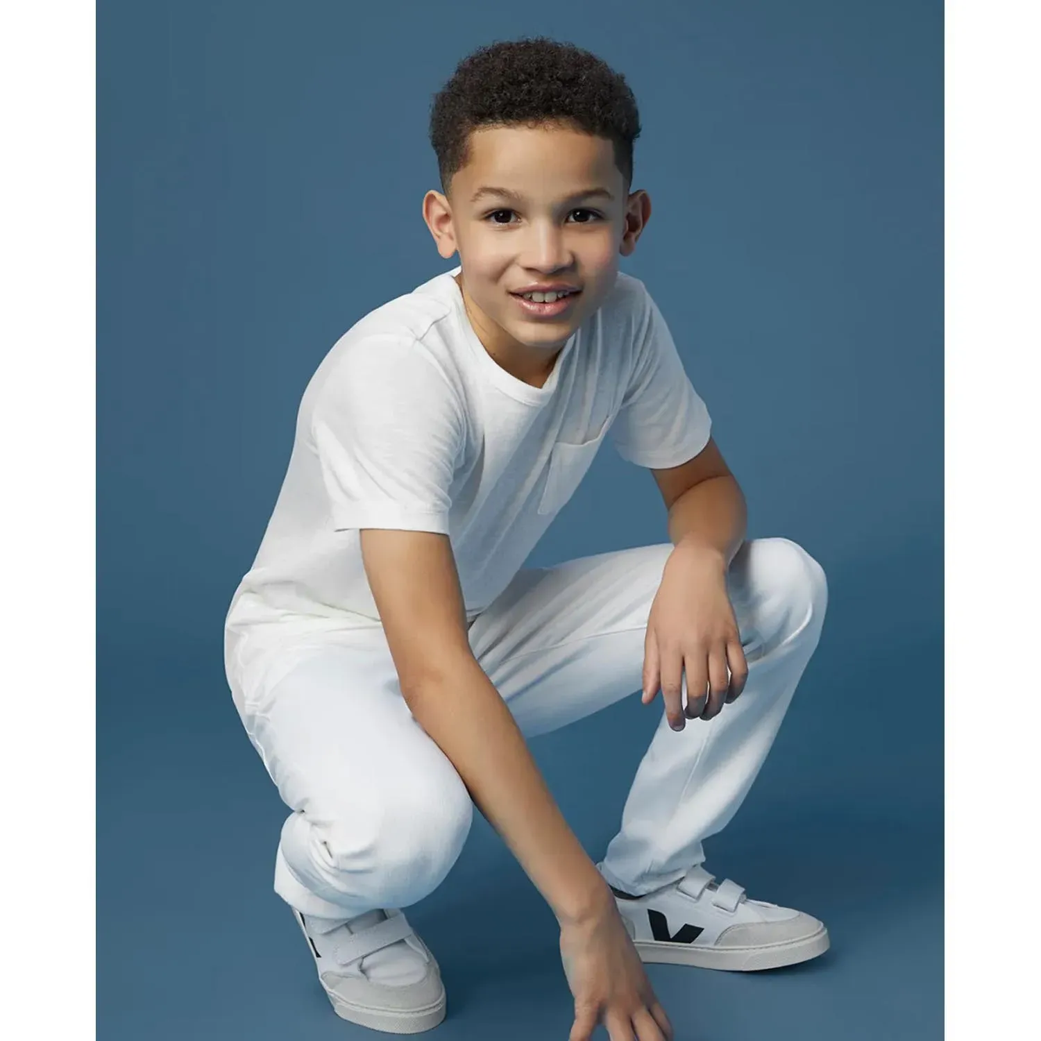 WHITE PANT BRADY SLIM STRETCH /  4645-4076 MEDALLION